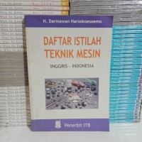 Daftar istilah teknik mesin (Inggris-Indonesia)