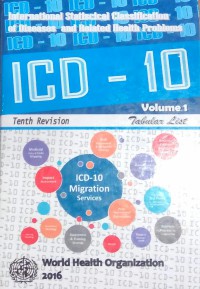 International statistical classification of diseases and related helath problems: Tabular list, volume 1, 10th revision, 5th edition